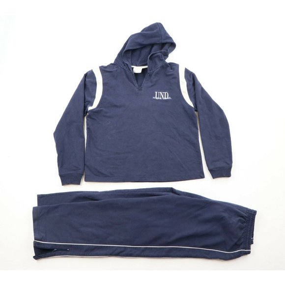 Vintage 90'S JanSport Notre Dame University College Sweatshirt, Made in USA, Men's XL cotton navy blue type Vintage Second Hand